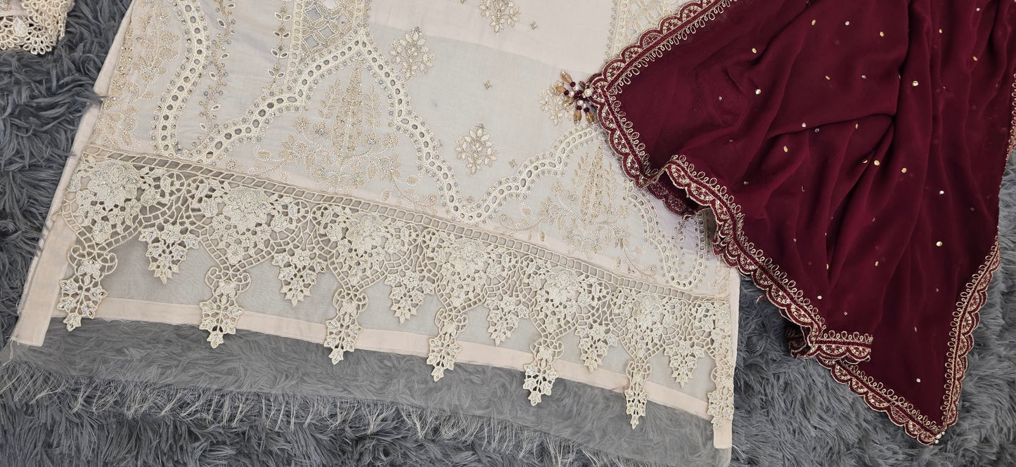 ABL OFF WHITE | FARSHI SHALWAR