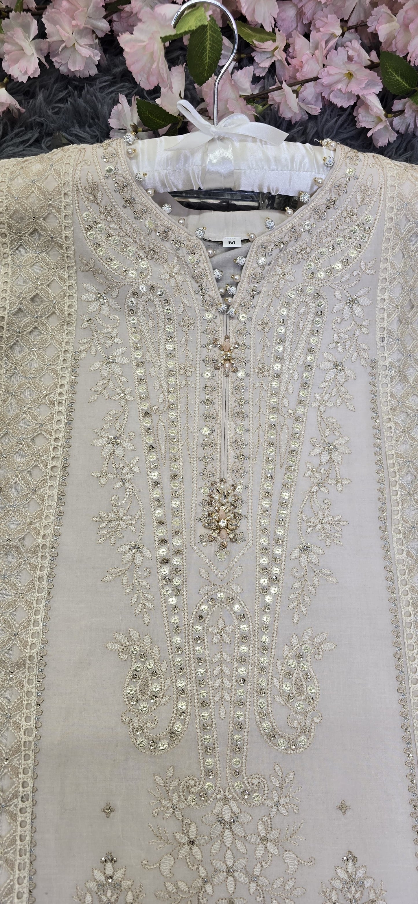 ABL OFF WHITE | FARSHI SHALWAR