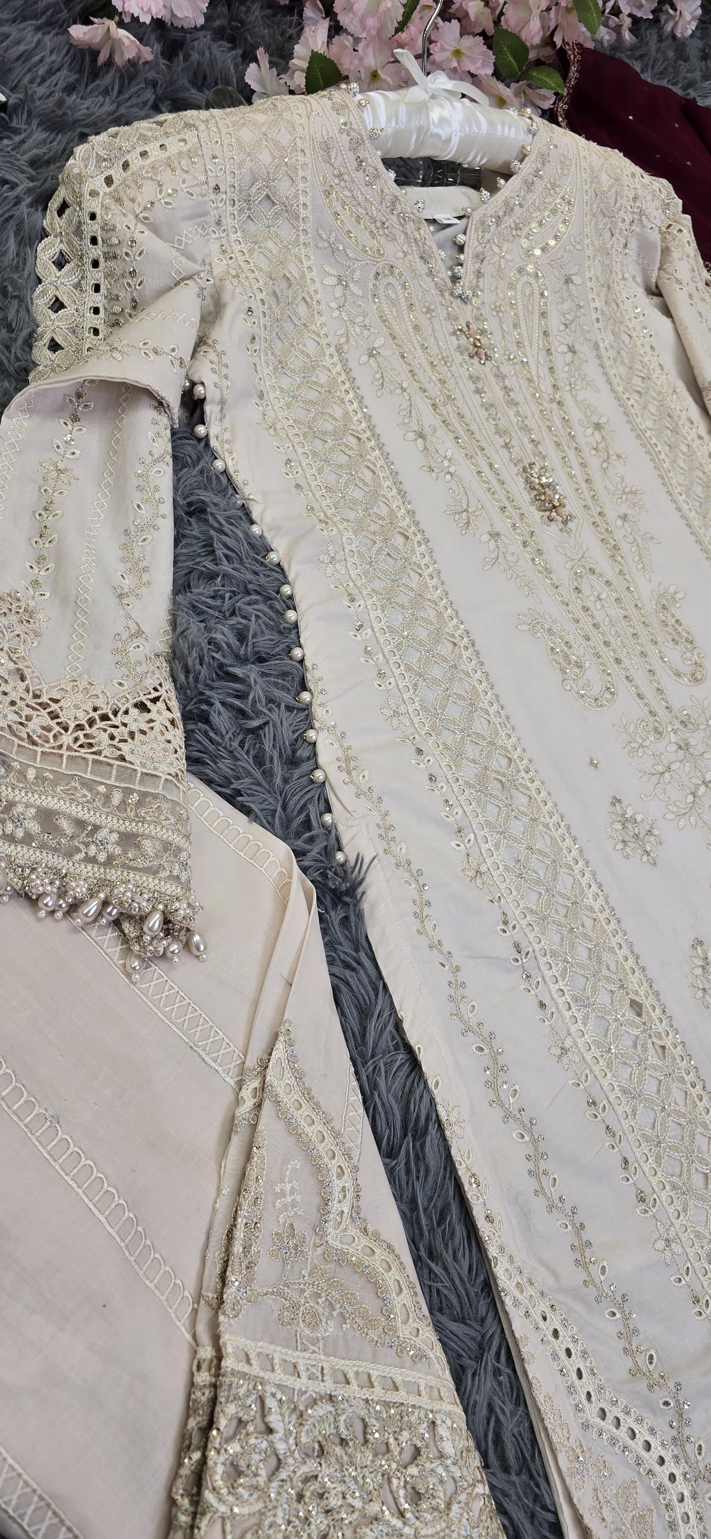 ABL OFF WHITE | FARSHI SHALWAR