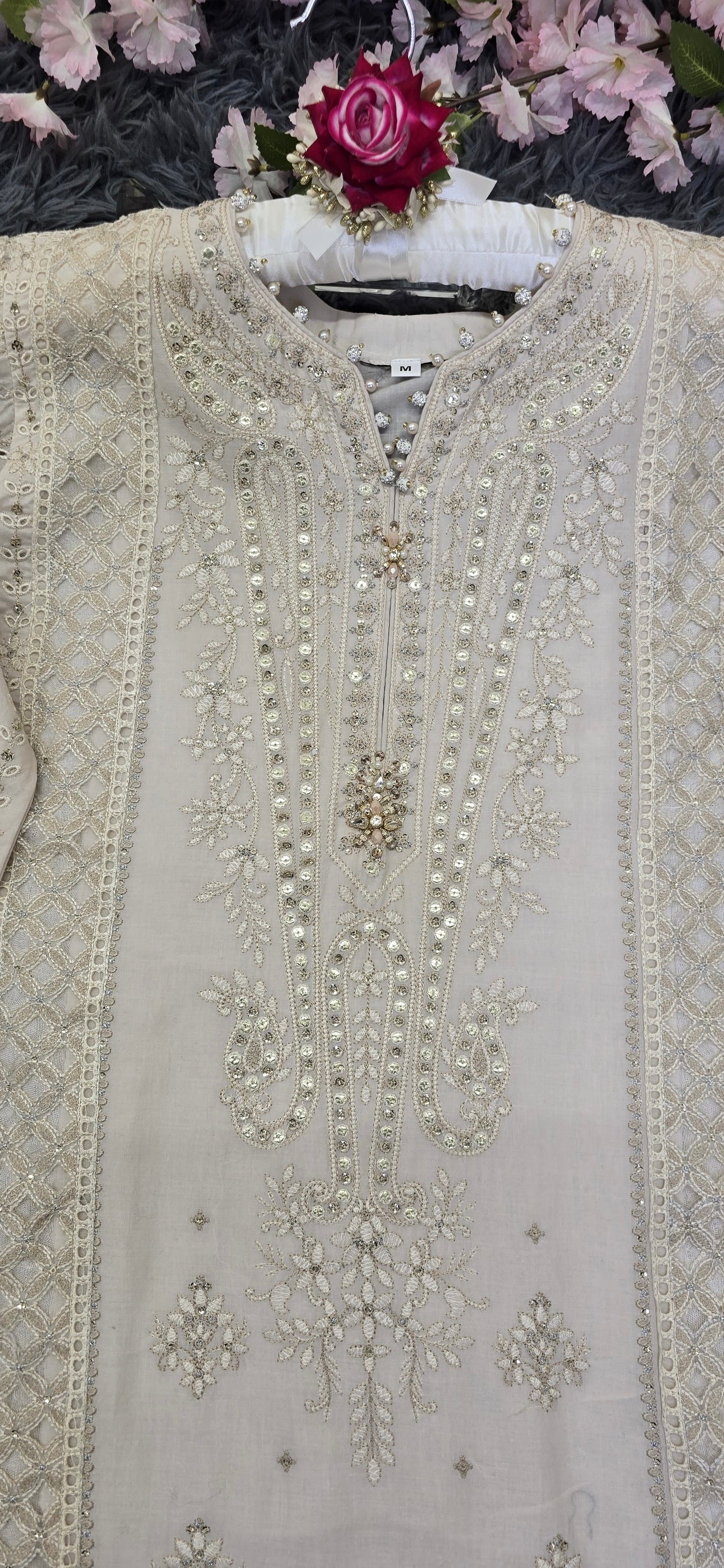 ABL OFF WHITE | FARSHI SHALWAR